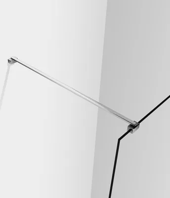 Produktbild von 30cm Diagonal Wandhalterung Chrom glänzend für 6-8mm Duschkabine Duschwand walk in Glaswand