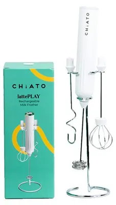 Produktbild von CHiATO LattePLAY Milchaufschäumer - Weiß