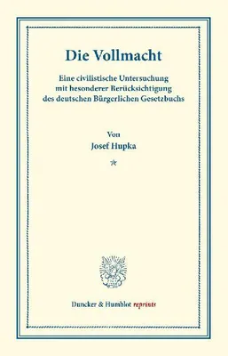 Produktbild von Die Vollmacht.