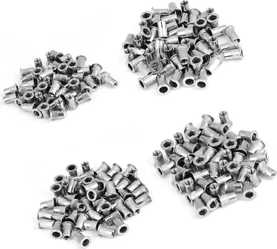 Produktbild von 200-teiliges Set mit Gewindeeinsätzen M3, M4, M5, M6 aus Edelstahl 304 für Blindnietmuttern