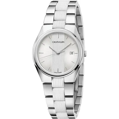 Produktbild von Nur Zeit Calvin Klein Versilbert/Stahl   Kollektion Contrast - frau