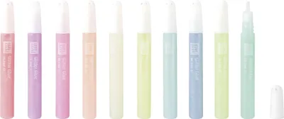 Produktbild von Night-Pen-Set Glitter nachtleuchtende Glitterfarbe in Pastelltönen
