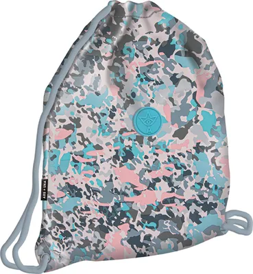 Produktbild von Ars Una Schuhbeutel für Kinder, Schule und Kindergarten, Sportbeutel, Gymsack, Turnbeutel, Stain, rosa-grau-türkis, für Mädchen