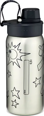Produktbild von ergobag Edelstahl Trinkflasche Schwarz