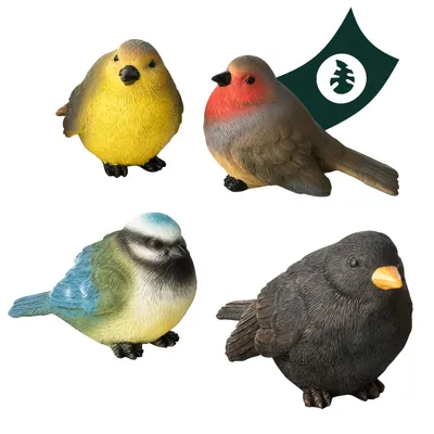 Produktbild von Gartenfiguren wetterfeste Vögel, Adler, Eichhörnchen und Igel Deko