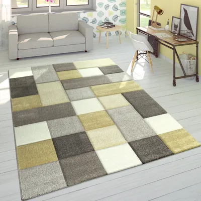 Image de Tapis Salon Chambre à coucher Poils courts Moderne Abstrait Géométrique Pastel 3D Dimensions 80 x 150 cm