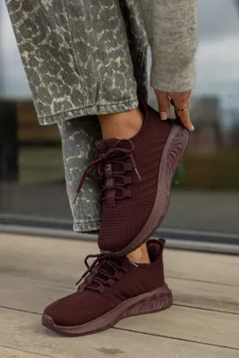 Produktbild von Damen-Sneaker BIG STAR SHOES UU274053 in Burgunderrot – textile Freizeitschuhe für Damen