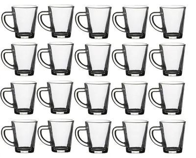 Image de Lot de 20 tasses espresso 7cl en verre transparent
