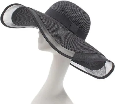 Produktbild von Famanu Sonnenhut Damen - Breite Krempe, UV-Schutz, Ideal für Strand und Reisen