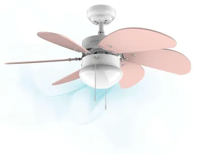 Produktbild von Cecotec 05965, Haushalts-Lamellenlüfter, Pink, Weiß, Zimmerdecke, 92 cm, AC, 50 W