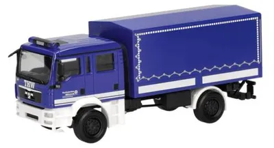 Produktbild von Herpa MAN TG-M Mehrzweckgerätefzg THW Fürth 962247