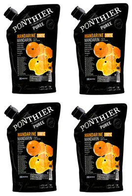 Produktbild von Ponthier MANDARINEN PÜREE Zitrus-Frucht-Püree 4x 1KG
