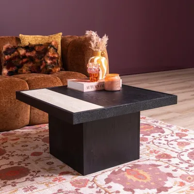 Produktbild von Bronx71 Couchtisch Java 70x70 cm Eiche schwarz