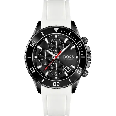 Produktbild von BOSS Armbanduhr Herren 1513966 Quarz Chronograph Silikon Mineralglas