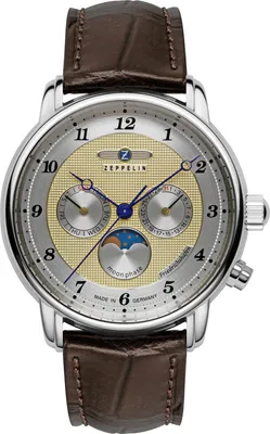 Produktbild von Zeppelin 8536-5 Herrenuhr Friedrichshafen Mondphase Goldfarben
