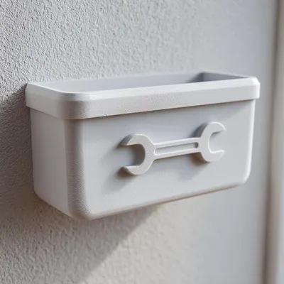 Werkstatt-Wandorganizer mit Schraubenschlüsselmotiv – Decords Wandregal, Produktansicht 1