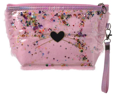 Productafbeelding van Clayre & Eef damesaccessoiretas, model Hart, 23x13 cm, roze, gemaakt van polyurethaan