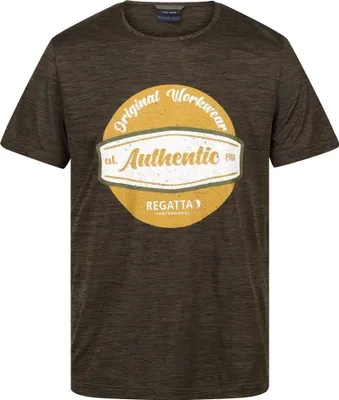 Produktbild von Regatta Professional - T-Shirt Feuchtigkeitsabweisend für Herren RG9178 (XL) (Dunkel-Khaki meliert)