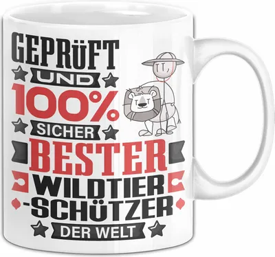 Produktbild von Wildtierschützer Geschenk Lustiger Spruch für Wildtierschützer Geschenkidee Bester Wildtierschützer Der Welt (Weiß)