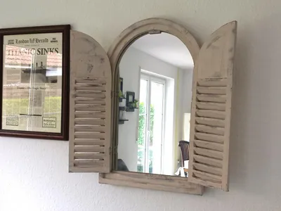 Wandspiegel Shabby Chic creme