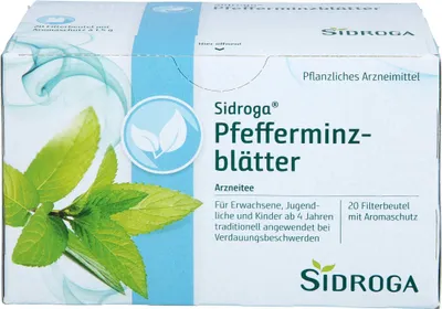 Zdjęcie produktu dla Sidroga Herbata lecznicza z liści mięty pieprzowej, 20 kapsułek Worek filtrujący