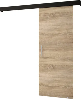 Produktbild von MEBLE KRYSPOL Schiebetürsystem SALWADOR 1 mit Schienenabdeckung, Einbautüren, 90x204cm, Sonoma