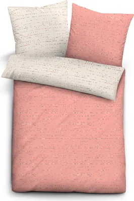 A top-down view of a bedding set laid out flat.