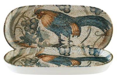 Produktbild von Mesopotamia Bandeja Hygge Platte tief oval 21x10cm - 12 Stück