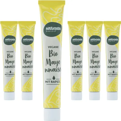 Produktbild von Vegane Mayonnaise mit Rapsöl in der Tube (6 x 60 ml)