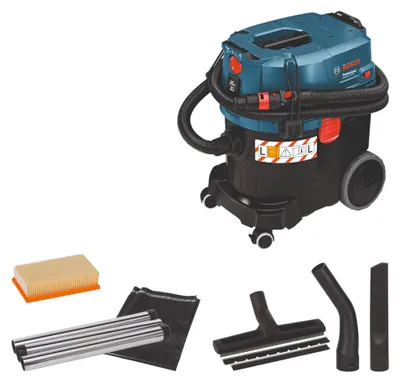 Zdjęcie produktu dla Bosch GAS 35 L SFC+ Professional, Suchy i Mokry, Czarny, Niebieski, L, 35 l, 23 l, 19,2 l