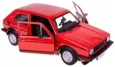 Obrázek produktu pro Bburago VW Golf 1 GTI červený kovový model 1:24