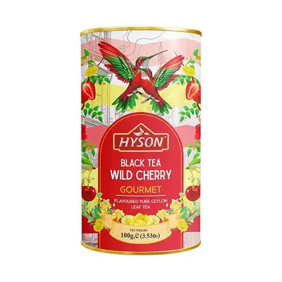 Produktbild von HYSON Wild Cherry 100g (loses Blatt, schwarzer und grüner Tee)