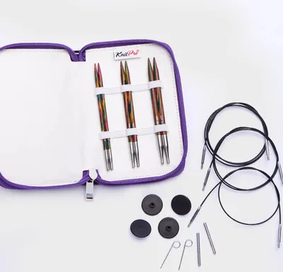 Produktbild von KnitPro Symfonie Starter-Set 13 cm – Austauschbare Stricknadeln für Anfänger