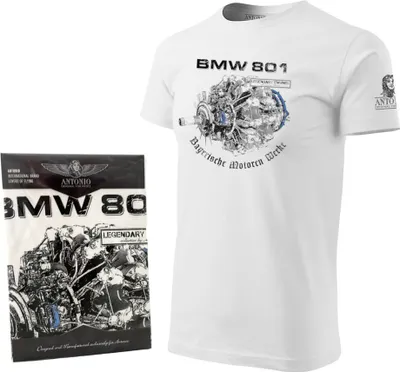 Produktbild von T-Shirt mit Flugmotor BMW 801 (XL)
