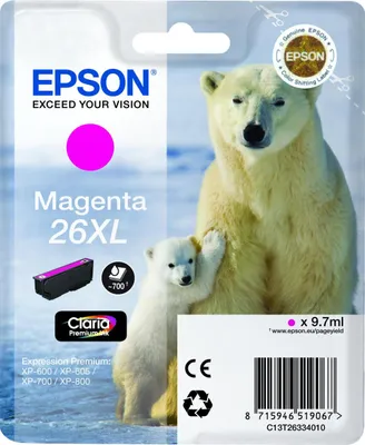 Produktbild von Epson 26XL Druckerpatrone magenta