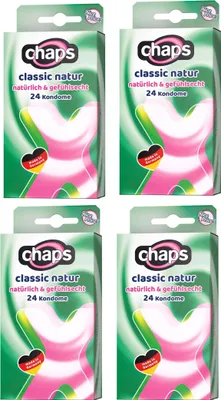 Produktbild von 96 (4x24) Chaps Kondome classic natur gefühlsecht & transparent - Standardgröße