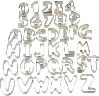 Produktbild von Keksausstecher Buchstaben & Zahlen