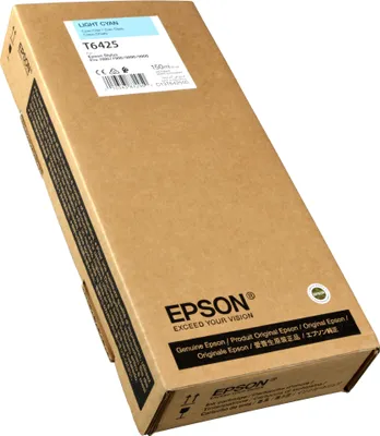 Produktbild von Epson T6425 Light Cyan-Tintenpatrone (150 ml), Standardertrag, Cyan, Tinte auf Pigmentbasis, 150 ml, 1 Stück(e)