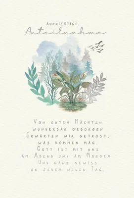 Produktbild von Trauerkarte Skorpion´s art Aufrichtige Anteilnahme Spruch Beileidskarte Kondolenzkarte mit Umschlag