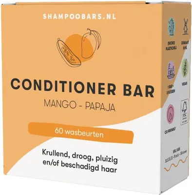 Produktbild von ShampooBars Conditioner Bar Mango-Papaja 45gr