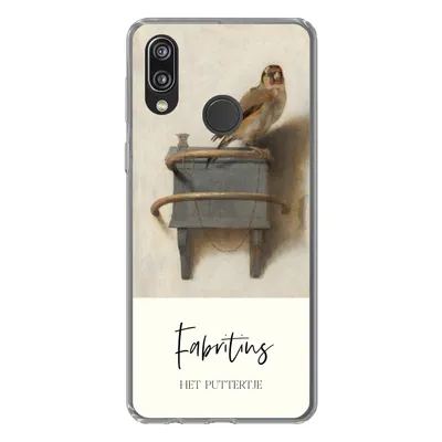 Produktbild von MuchoWow® Handyhülle Schutzhülle Hülle für Huawei P20 Lite (2020) Alte Meister - Der Stieglitz - Fabritius Silikon Softcase Handy Hülle - Kartenhalter