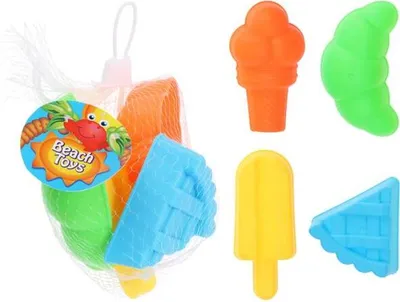 Zdjęcie produktu dla Zestaw foremek do piasku - 4 sztuki