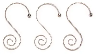 Produktbild von Christbaumkugel Aufhänger 5cm Schneckenform Metall 36 Stück Silber