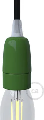 Image de Kit de douille E14 Creative-Cables en porcelaine - Vert