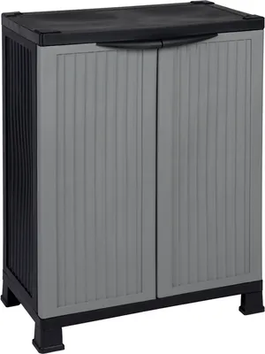 Produktbild von Kunststoffschrank NOBLE mit 1 höhenverstellbaren Boden mit jeweils 20kg Tragkraft