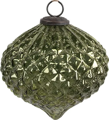 Obrázek produktu pro Clayre & Eef Vánoční ozdoba Ø 10x10 cm zelené sklo
