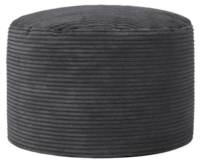 Produktbild von Icon Milano Cord Sitzsack Hocker mit Füllung, Grau