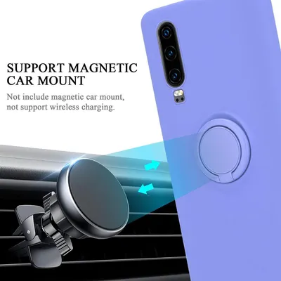 Image de Cadorabo Housse pour Huawei P30 Housse de protection en violet Housse de téléphone portable TPU Etui Case Cover