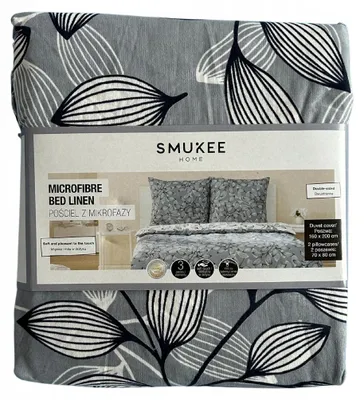 Produktbild von Smukee Mikrofaser Bettwäsche Set 160x200 mit 2 Kissenbezügen