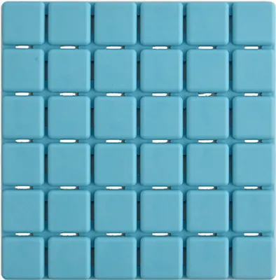Produktbild von MSV Premium Duschmatte Badematte Badewanneneinlage Anti Rutsch Pads - 6 Stück - antibakteriell rutschfest mit Saugnäpfen - Hellblau - ca. 13 x 13 cm - duftet nach Rosen - waschbar bei 60° Grad